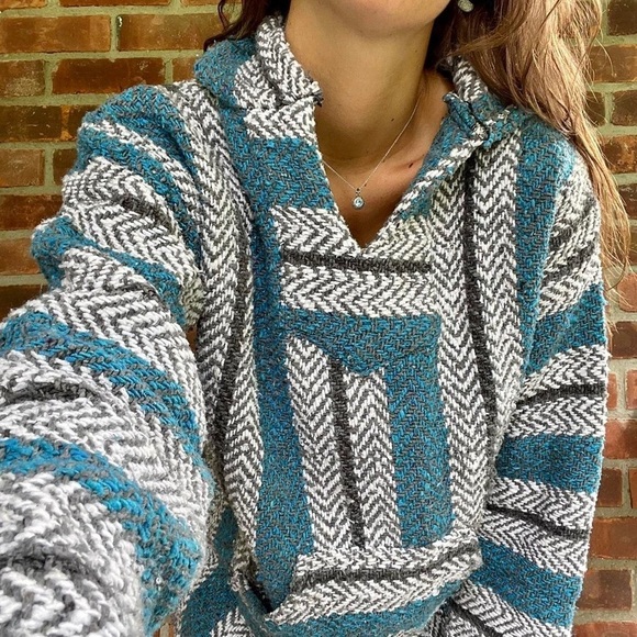 ❤️ 🆕 WILCOR Baja Joe Mexican Baja jacket (hooded) Size small unisex - Picture 3 of 7